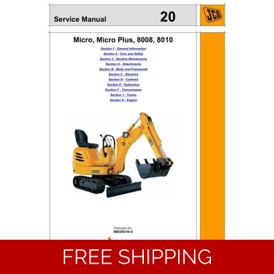 JCB MICRO, MICRO PLUS 8008 8010 SERVICE REPAIR MANUAL